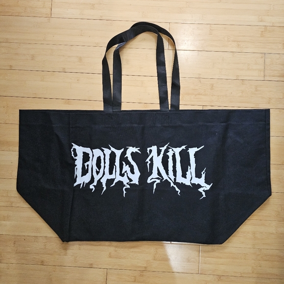 Dolls Kill Logo Current Mood Crew Zip Up Hoodie Robe Mega Tote Hat Merch S - Picture 10 of 14
